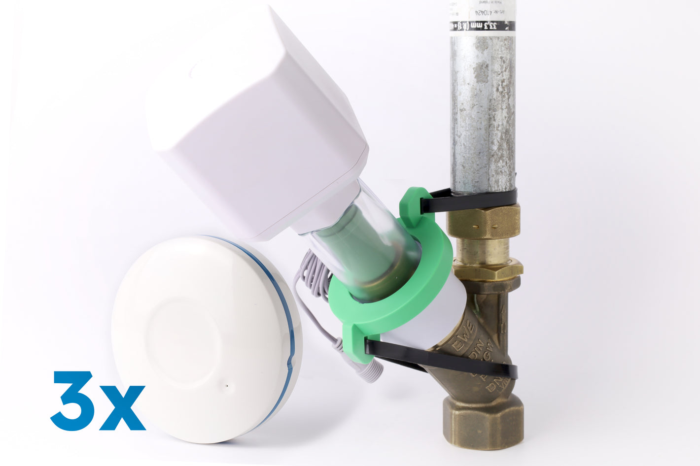 Leckageschutz aus KFR Motor + 3x Wassersensoren - Offline ohne WLAN o.ä.